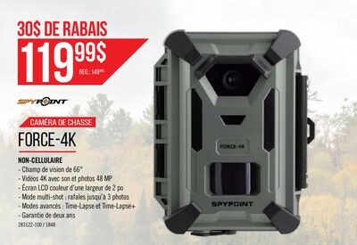 Caméra de chasse Force-4K - Spypoint