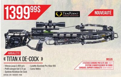 Arbalète Titan X De-Cock - TenPoint