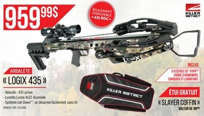 Arbalète de chasse "Logix 435" - Killer Instinct