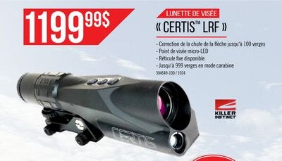 Lunette de visée Certis LRF - Killer Instinct