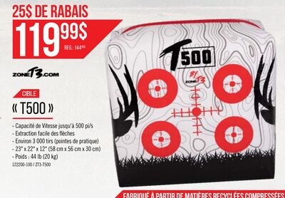 Cible de tir de pratique "T500" - Zone T3