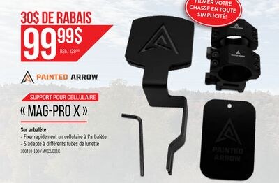 Support pour cellulaire sur arbalète de chasse …
