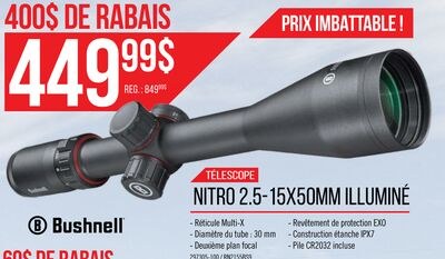 Lunette de visée Nitro 2,5-15x50 mm illuminé - …