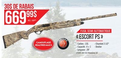 Fusil semi-automatique Escort PS - Hatsan