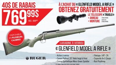 CARABINE A VERROU « GLENFIELD MODEL A RIFLE »