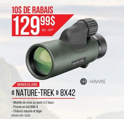 Monoculaire Nature-Trek 8x42 - Hawke