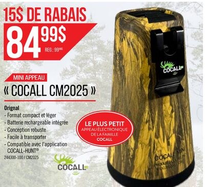 Mini appeau électronique orignal - Cocall