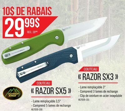 COUTEAU « RAZOR SX5 »