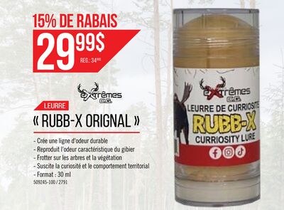 Leurre Rubb-X pour orignal - Extrême C.G.