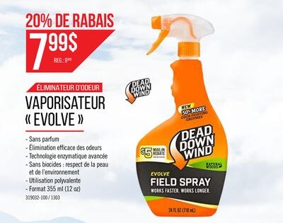 Vaporisateur de terrain Evolve sans parfum 12 o…