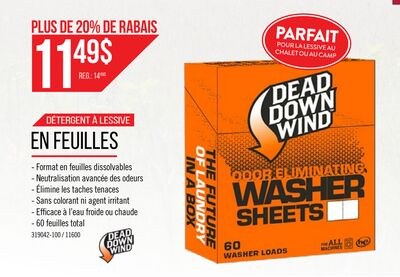 Feuilles de détergent à lessive 60 feuilles - D…