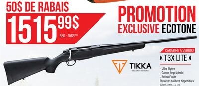 Carabine à verrou "T3X Lite" - Tikka