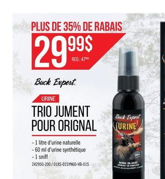 Buck Expert Trio Juiment Pour Original