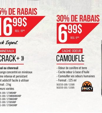 Saucy Cache Odeur Camouflé