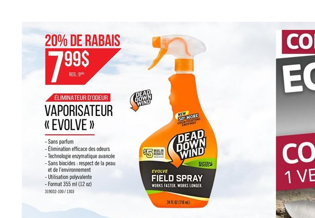 Vaporisateur Evolve - Éliminateur d'odeur