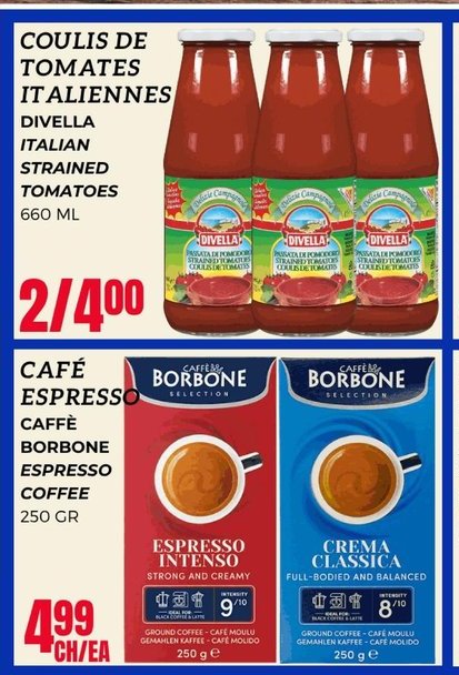 Coulis de tomates italiennes Divella