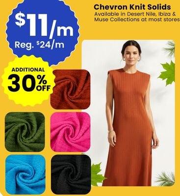 Chevron Knit Solids