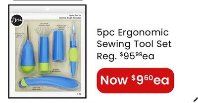 5pc Ergonomic Sewing Tool Set