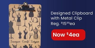 Designed Clipboard with Metal Clip