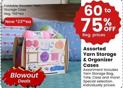 FOLDABLE WOODEN YARN STORAGE CASE