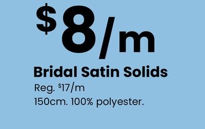 Bridal Satin Solids