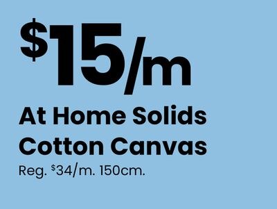 At Home Solids Cotton Canvas