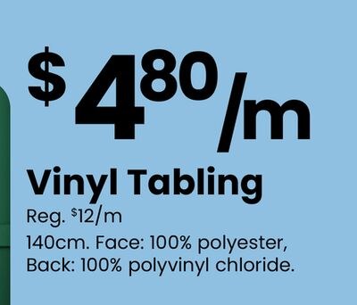 Vinyl Tabling