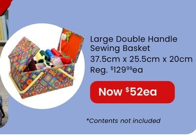 Large Double Handle Sewing Basket