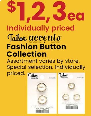 TAILOR ACCENTS® FASHION BUTTON COLLECTION