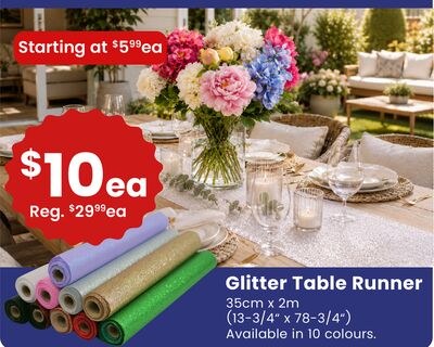 Glitter Table Runner