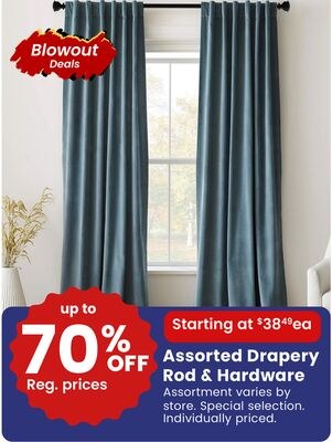 Assorted Drapery Rod & Hardware