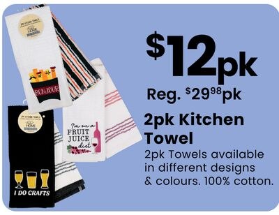 2pk Kitchen Towel