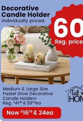 PASTEL GLOW DECORATIVE CANDLE HOLDERS