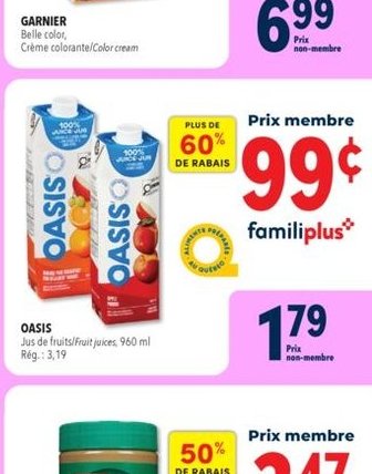 Oasis Jus de fruit
