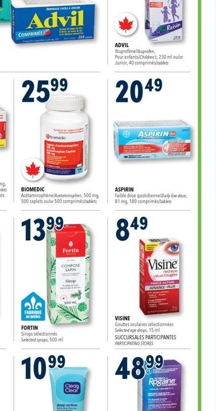 Advil Comprimés