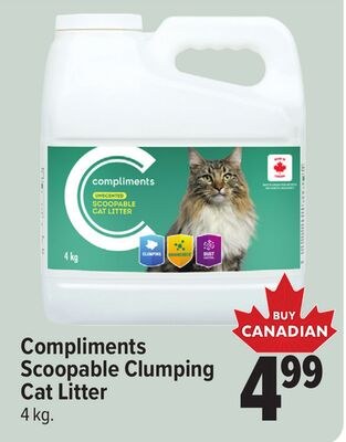 Compliments Scoopable Clumping Cat Litter