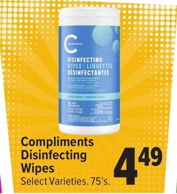 Compliments Disinfecting Wipes