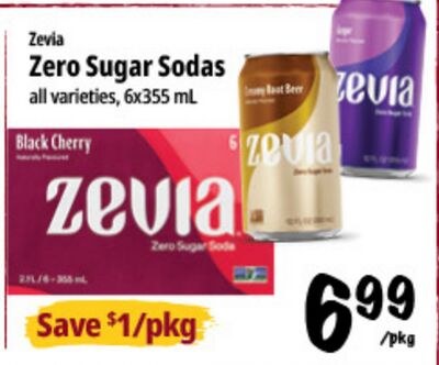 Zevia Zero Sugar Sodas