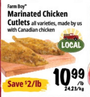 Farm Boy™ Marinated Chicken Cutlets