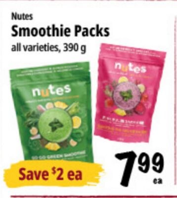 Nutes Smoothie Packs