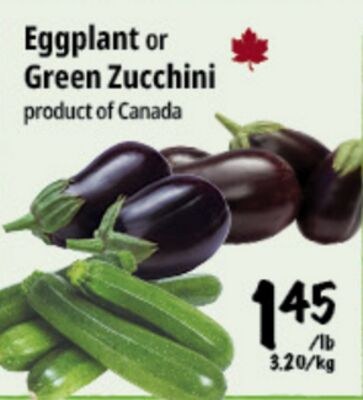 Eggplant or Green Zucchini