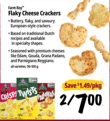 Farm Boy™ Flaky Cheese Crackers
