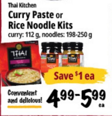 Thai Kitchen Curry Paste or Rice Noodle Kits