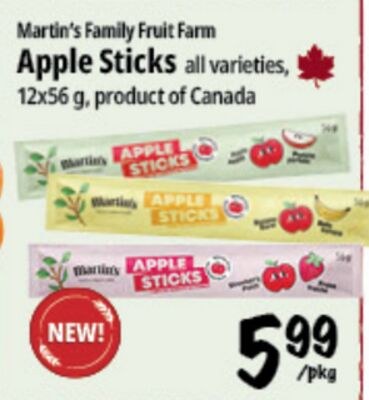 Martin's Family Fruit Farm Apple Sticks
