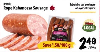 Brandt Rope Kabanossa Sausage