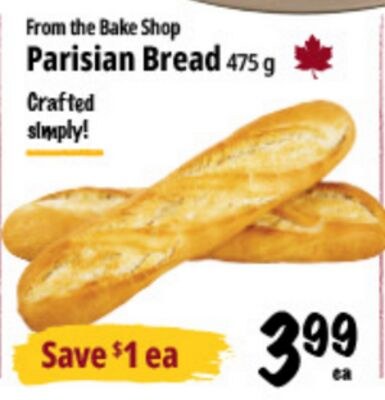 From the Bake Shop Parisian Bread