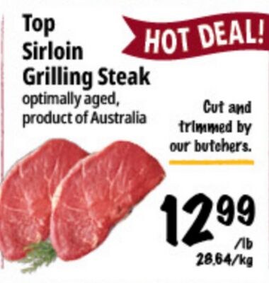 Top Sirloin Grilling Steak