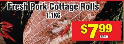 Fresh Pork Cottage Rolls