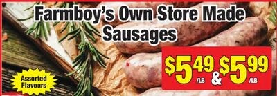 Farmboy's Own Store Made Sausages