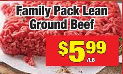 Family Pack Lean Ground Beef